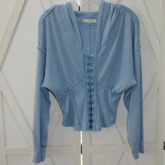 Free People We The Free Girls Night Thermal Hoodie - Picture 2 of 6